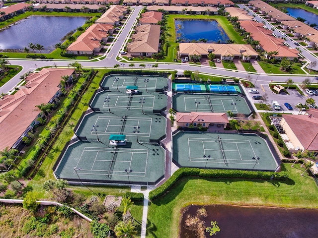 14811 Via Porta, Delray Beach, FL 33446 - aerial perspective of suburban area with a large body of water