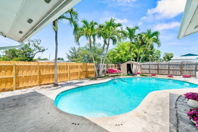 3187 Buccaneer Rd, Lake Worth, FL 33462 - view of swimming pool with a fenced backyard and a patio area
