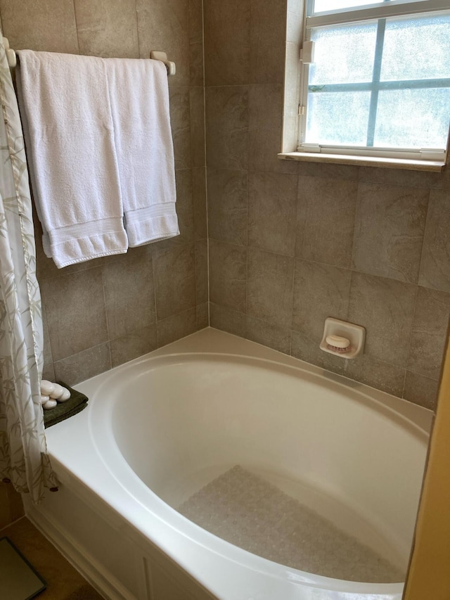 1428 W Wickham C Cir Unit C, Delray Beach, FL 33445 - bathroom featuring a tub and a shower with shower curtain