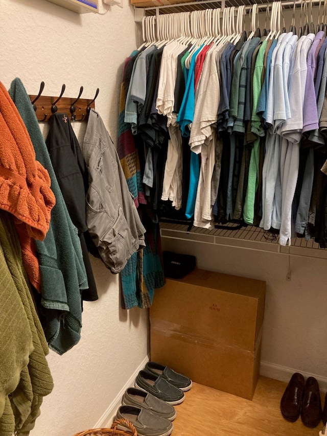 1428 W Wickham C Cir Unit C, Delray Beach, FL 33445 - walk in closet featuring wood finished floors