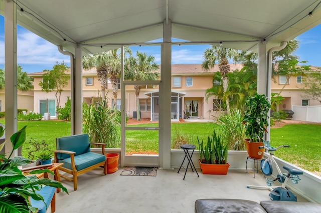 212 River Bluff Ln, Royal Palm Beach, FL 33411 - sunroom / solarium with vaulted ceiling