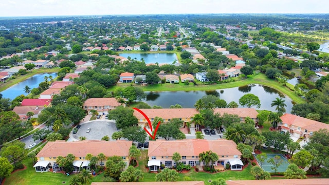 212 River Bluff Ln, Royal Palm Beach, FL 33411 - aerial view of residential area with a nearby body of water