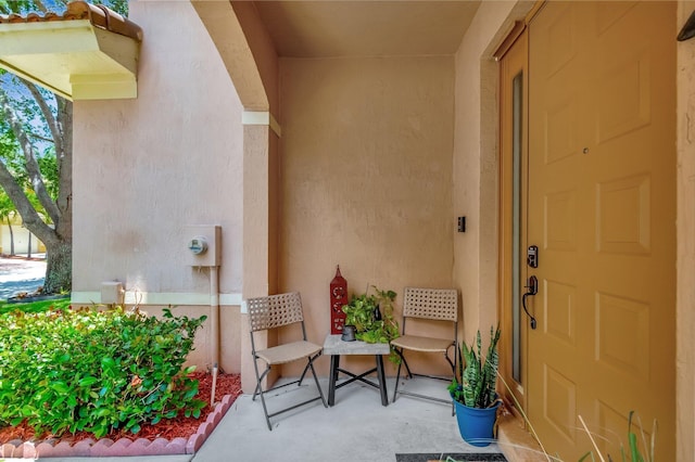 212 River Bluff Ln, Royal Palm Beach, FL 33411 - property entrance featuring stucco siding