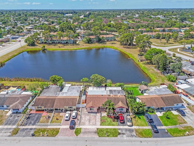 5082 Grant Ln, West Palm Beach, FL 33415 - aerial perspective of suburban area with a large body of water