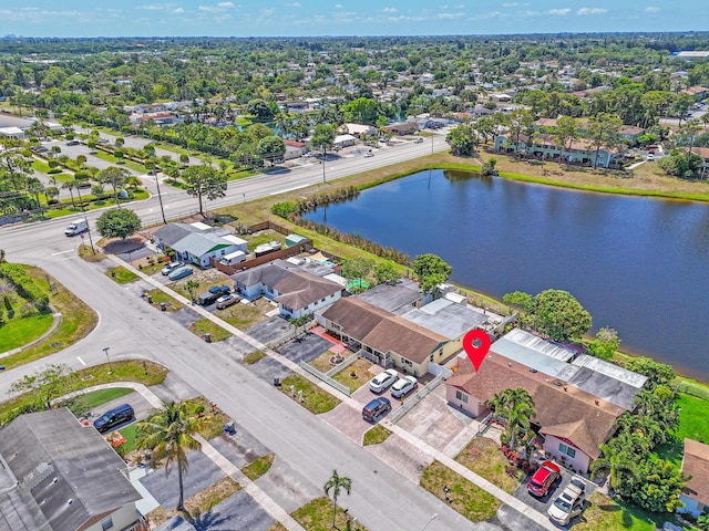 5082 Grant Ln, West Palm Beach, FL 33415 - aerial view of residential area with a nearby body of water