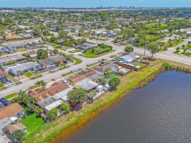 5082 Grant Ln, West Palm Beach, FL 33415 - aerial perspective of suburban area with a large body of water