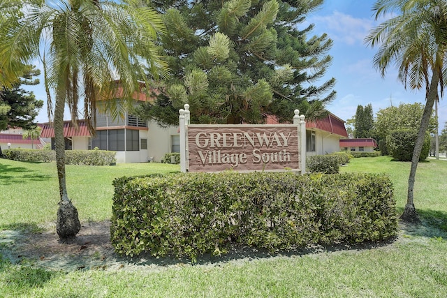 12027 Greenway Cir S Unit 204, Royal Palm Beach, FL 33411 - community sign with a yard