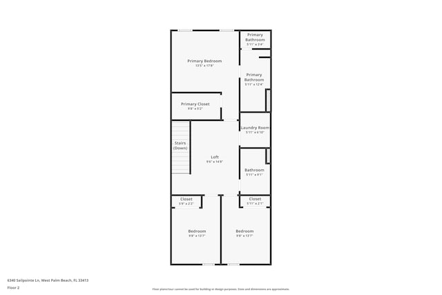 6340 Sailpointe Ln, West Palm Beach, FL 33413 - floor plan / room layout