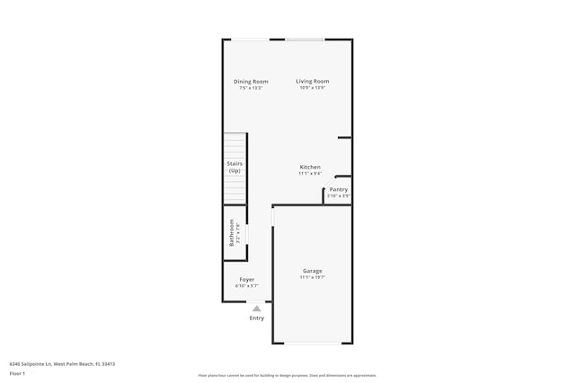 6340 Sailpointe Ln, West Palm Beach, FL 33413 - room layout
