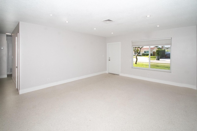 214 SW 3rd St, Boca Raton, FL 33432 - empty room featuring recessed lighting and baseboards