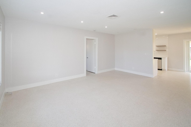 214 SW 3rd St, Boca Raton, FL 33432 - empty room featuring recessed lighting and baseboards