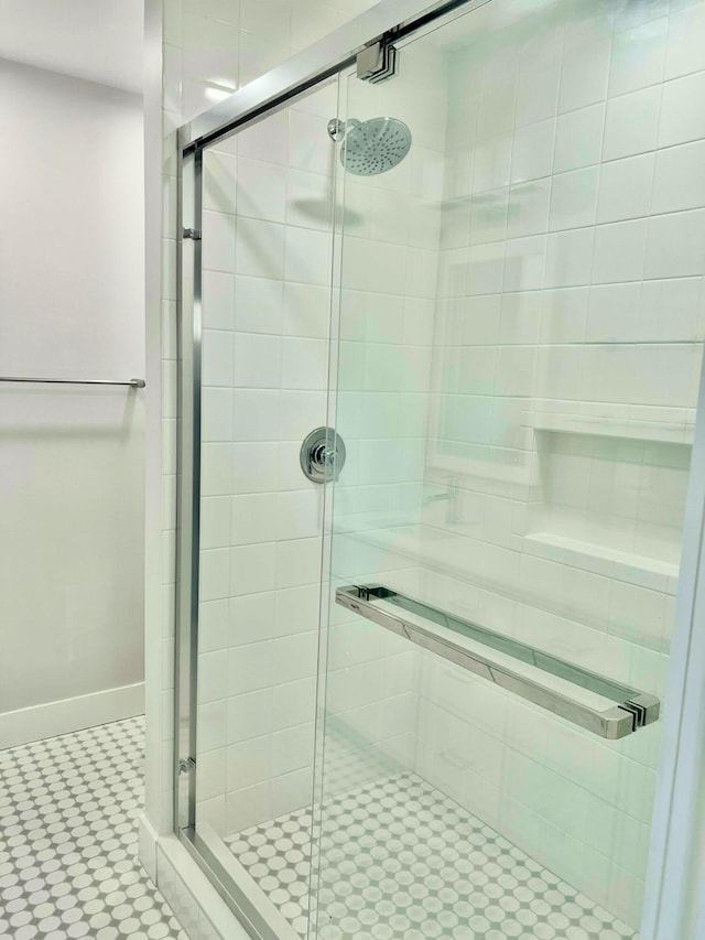 214 SW 3rd St, Boca Raton, FL 33432 - full bath with a stall shower and baseboards