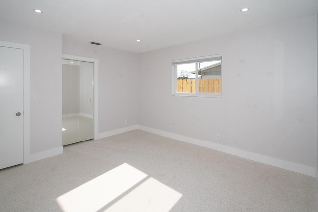 214 SW 3rd St, Boca Raton, FL 33432 - unfurnished bedroom featuring recessed lighting, baseboards, and a closet