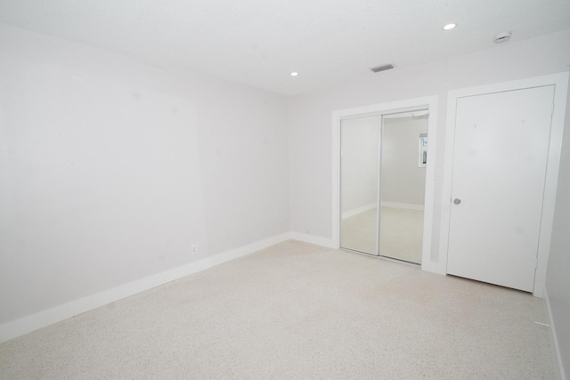 214 SW 3rd St, Boca Raton, FL 33432 - unfurnished bedroom with a closet, recessed lighting, and baseboards