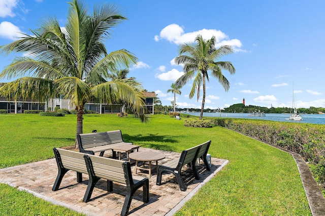 755 Saturn St Unit E 202, Jupiter, FL 33477 - view of green lawn with a water view