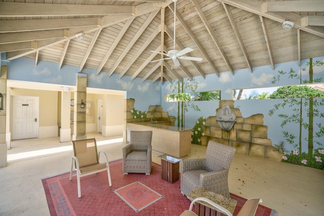3321 Southern Cay Dr, Jupiter, FL 33477 - view of patio with a ceiling fan