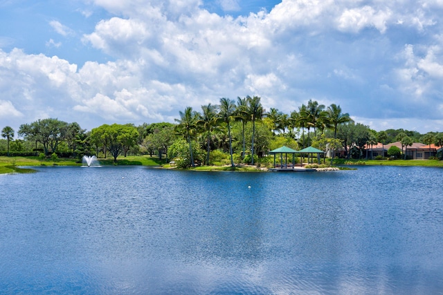 3321 Southern Cay Dr, Jupiter, FL 33477 - water view with a gazebo