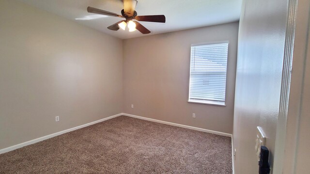 5170 NW Aljo Ct, Port Saint Lucie, FL 34986 - carpeted spare room featuring a ceiling fan and baseboards