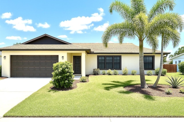 507 NW Azalea Ave, Port Saint Lucie, FL 34983 - ranch-style house featuring stucco siding, a garage, concrete driveway, and a shingled roof