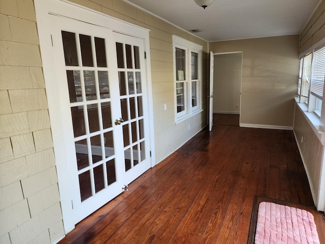 1512 Florida Ave Unit A/B, West Palm Beach, FL 33401 - unfurnished sunroom featuring french doors