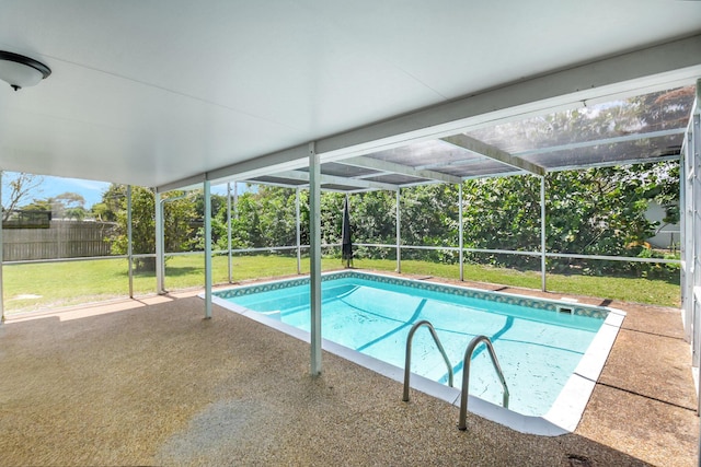 1103 NW 7th Ct, Boynton Beach, FL 33426 - swimming pool featuring a patio and a lanai