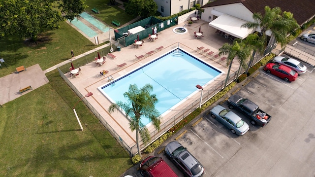 7770 Tahiti Ln Unit 408, Lake Worth, FL 33467 - aerial view of a pool area