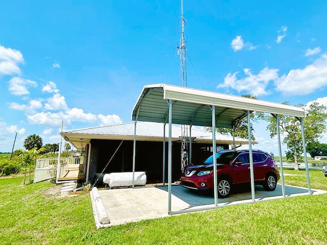2657 River Rd, Moore Haven, FL 33471 - view of car parking featuring a detached carport