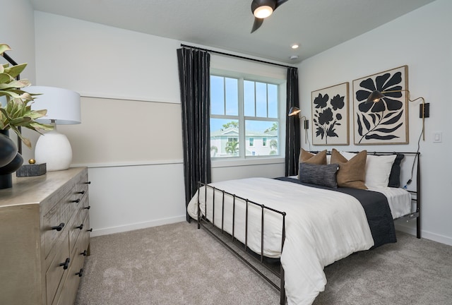 7484 Lenora Ln, Lake Worth, FL 33467 - carpeted bedroom with baseboards and a ceiling fan