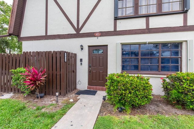 103 Weybridge C Cir Unit C, Royal Palm Beach, FL 33411 - property entrance with stucco siding