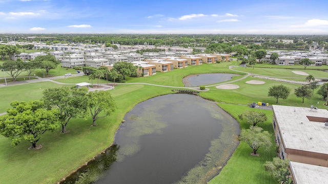 112 Piedmont C, Delray Beach, FL 33484 - drone / aerial view of a local golf course and a large body of water