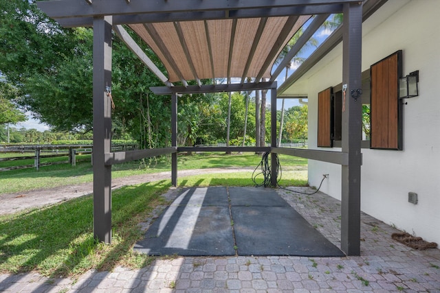 3442 C Rd, Loxahatchee Groves, FL 33470 - view of patio featuring a pergola