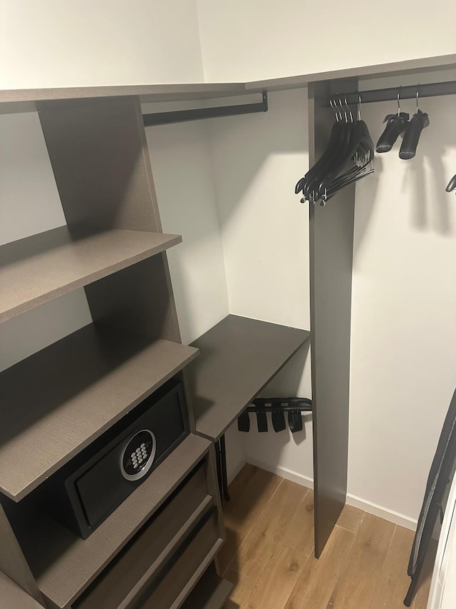 398 NE 5th St Unit 2503, Miami, FL 33132 - spacious closet with light wood finished floors