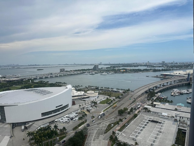 398 NE 5th St Unit 2503, Miami, FL 33132 - view of urban area with a notable bridge and a nearby body of water