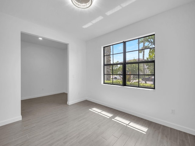 3181 Streng Ln, Royal Palm Beach, FL 33411 - empty room with wood finished floors and baseboards