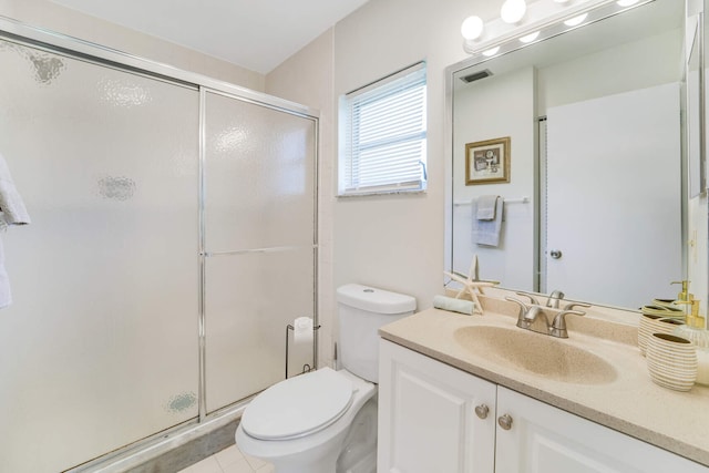 5890 Sugar Palm Ct Unit E, Delray Beach, FL 33484 - full bath with toilet, vanity, and a stall shower