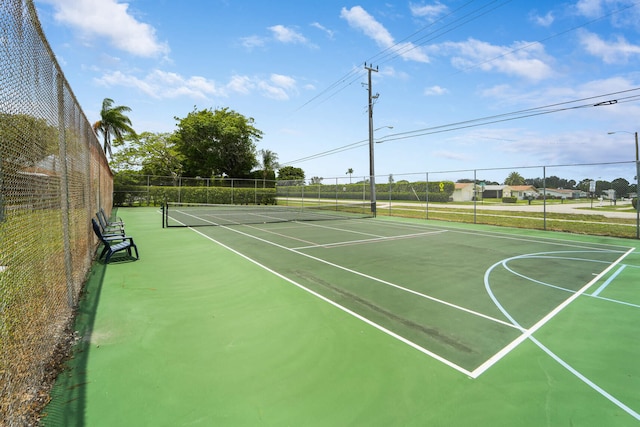 5890 Sugar Palm Ct Unit E, Delray Beach, FL 33484 - view of tennis court with community basketball court