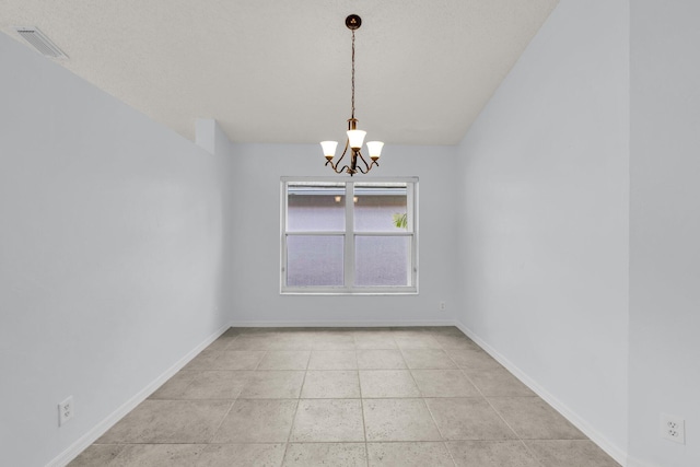 2281 SW Olympic Club Ter, Palm City, FL 34990 - unfurnished room featuring a chandelier and baseboards
