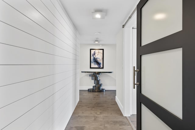899 Jeffery St Unit 414, Boca Raton, FL 33487 - hall with wood finished floors and baseboards