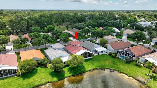 2274 SW Olympic Club Ter, Palm City, FL 34990 - aerial perspective of suburban area with a nearby body of water