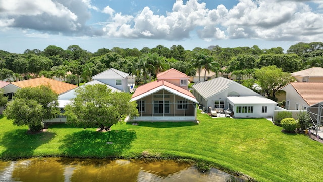 2274 SW Olympic Club Ter, Palm City, FL 34990 - aerial view of property and surrounding area with a large body of water