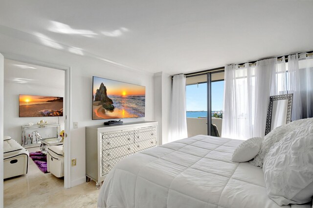 5600 N Flagler Dr Unit 605, West Palm Beach, FL 33407 - bedroom featuring access to exterior