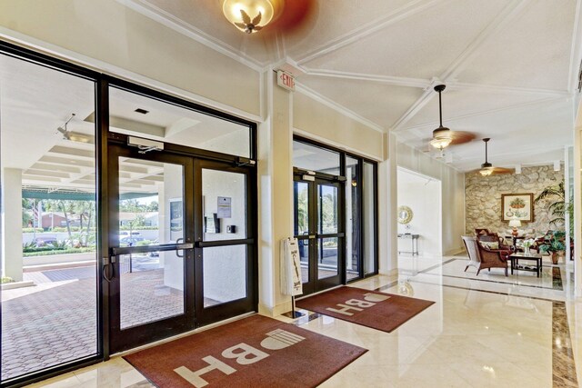 5600 N Flagler Dr Unit 605, West Palm Beach, FL 33407 - community lobby featuring ornamental molding