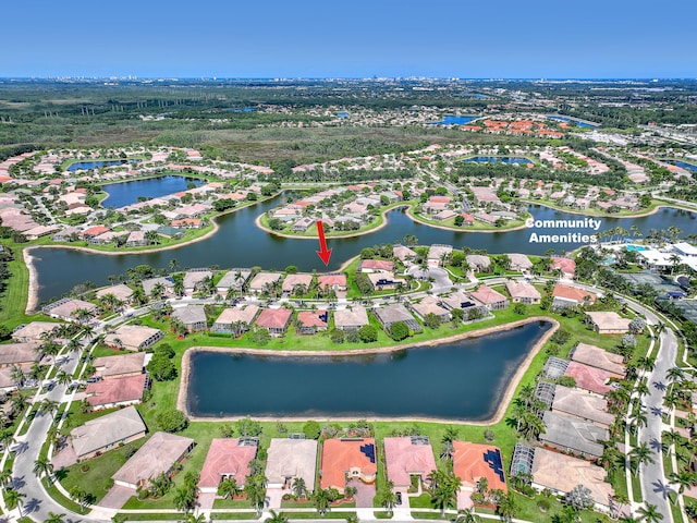 9466 Lantern Bay Cir, West Palm Beach, FL 33411 - view of property location with nearby suburban area and a large body of water
