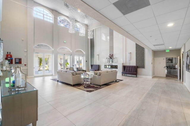 5871 Grand Harbour Cir, Boynton Beach, FL 33437 - building lobby with a high ceiling
