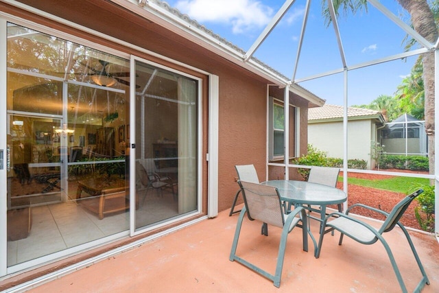 5871 Grand Harbour Cir, Boynton Beach, FL 33437 - sunroom / solarium with outdoor dining area