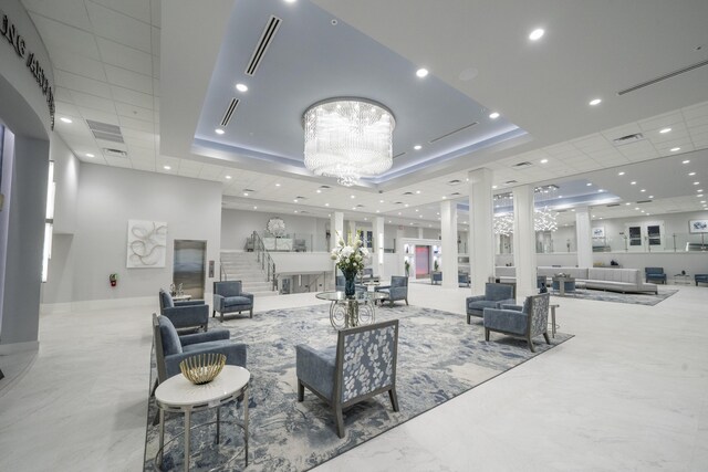 6067 Kings Gate Cir, Delray Beach, FL 33484 - common area featuring recessed lighting