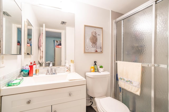 7300 NW 5th Pl Unit 203, Margate, FL 33063 - full bath featuring toilet, vanity, and a shower stall