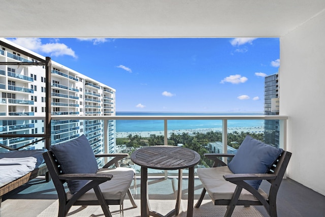 2301 Collins Ave Unit 1239, Miami Beach, FL 33139 - balcony featuring a water view