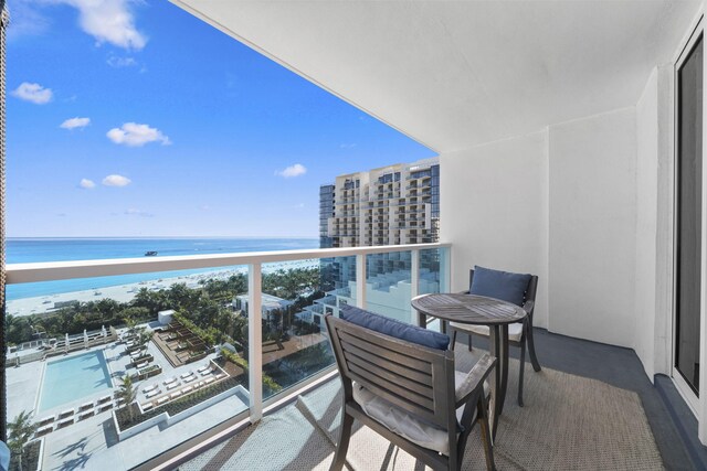 2301 Collins Ave Unit 1239, Miami Beach, FL 33139 - balcony with a water view