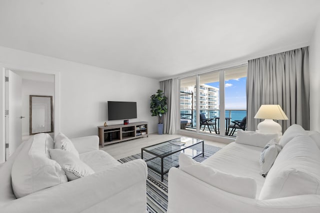2301 Collins Ave Unit 1239, Miami Beach, FL 33139 - living room with wood finished floors